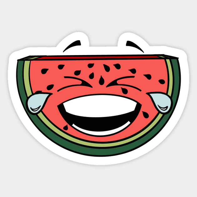 Watermelon Laugh Sticker by TheArtistPASE